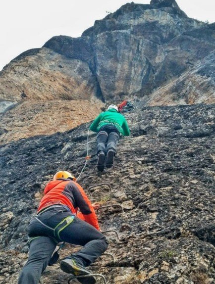 pared vertical via ferrata camaleño