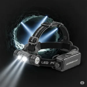 Frontal LED Recargable para Espeleología "Luz Subterránea"